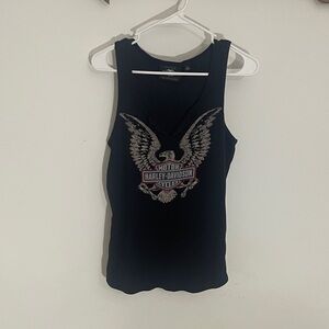 Harley-Davidson Black Tank Top with Winged Logo